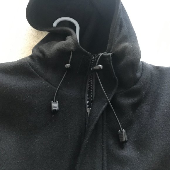 CX Half Zip Hooded Jacket Pea Coat Medium Offer Me - Picture 2 of 3